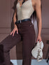 WIDE LEG džinsa bikses "RELATIONSHIP 9215-26"- CHOCO